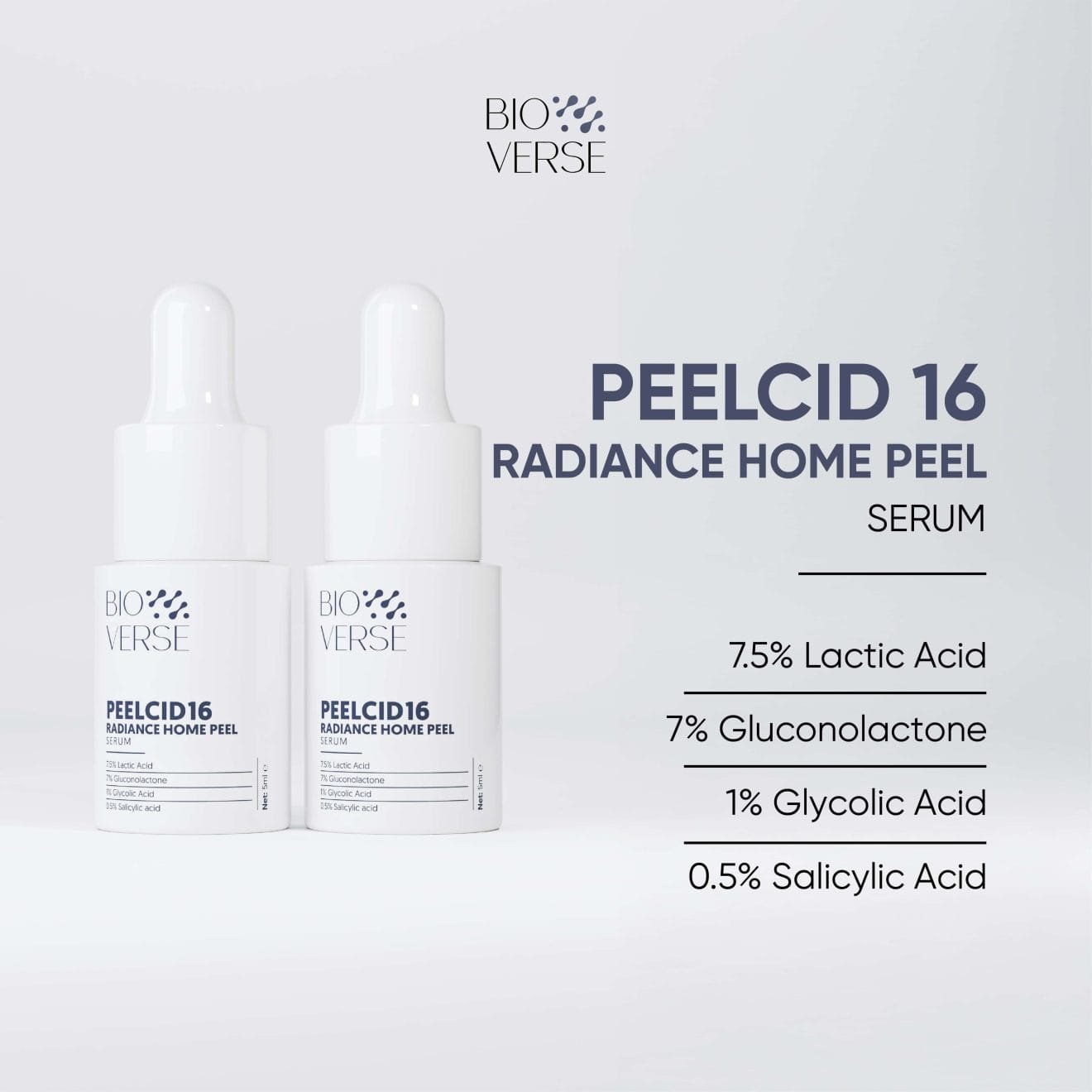 Bioverse - Peelcid 16 Radiant Home Peel Serum