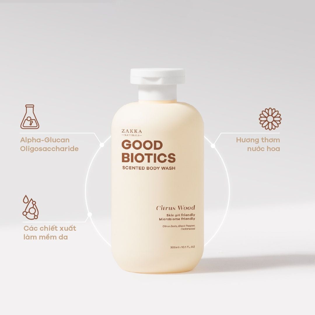 Zakka Naturals - Sữa Tắm Citrus Wood Good Biotics