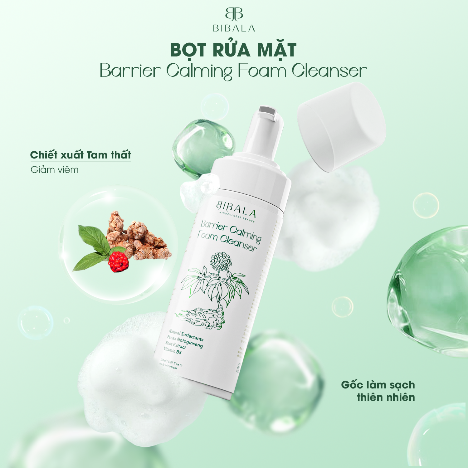 BIBALA - BARRIER CALMING FOAM CLEANSER
