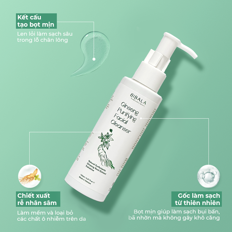 BIBALA - GINSENG PURIFYING FACIAL CLEANSER