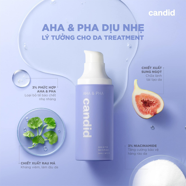 Candid - Gel tẩy tế bào chết AHA & PHA