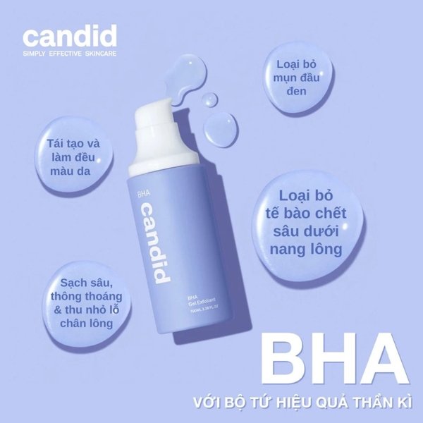 Candid - Gel tẩy tế bào chết BHA